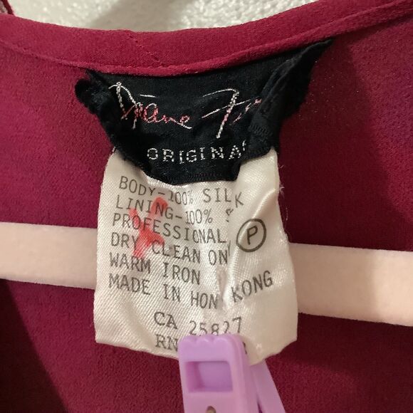 Vintage Maroon Bohemian Hippie Whimsygoth Romantic Dark Fairy Silk Maxi Dress OS - Picture 11 of 12